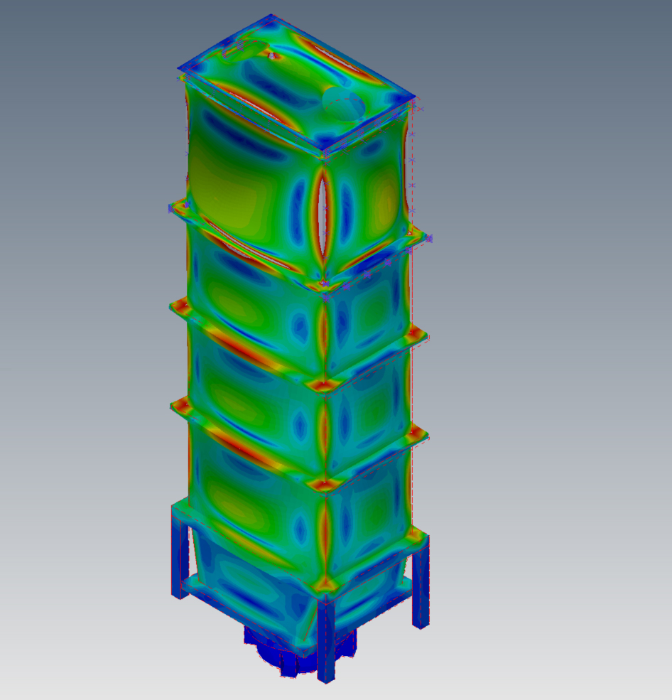 silo explosion venting 3D model